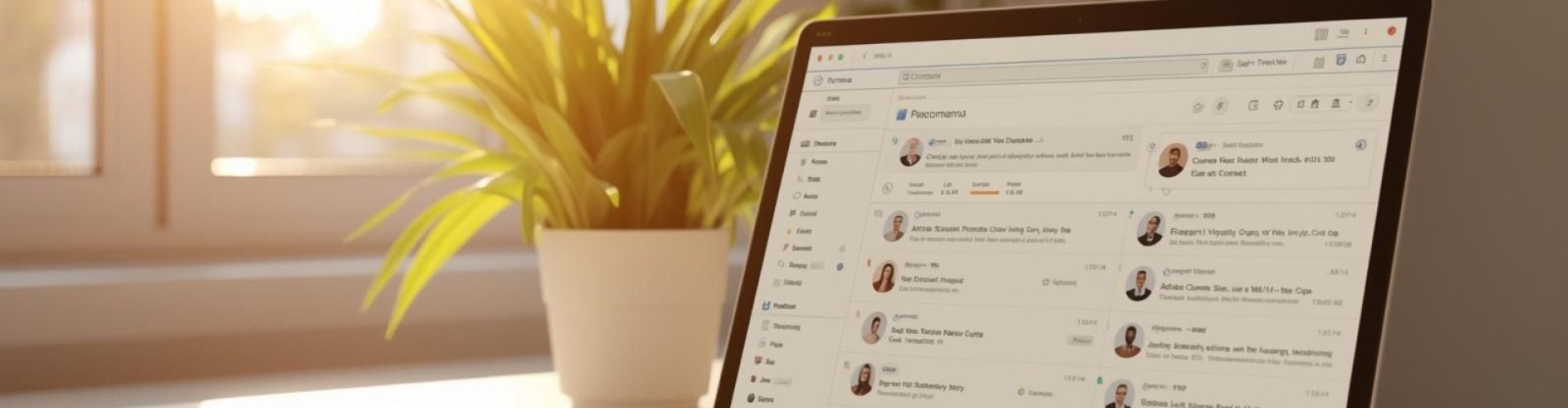 email inbox dashboard